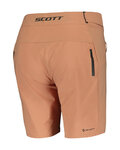 SCOTT Cyklistické kalhoty krátké bez laclu - ENDURANCE LS/FIT W/PAD W - béžová