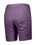 SCOTT Cyklistické kalhoty krátké bez laclu - ENDURANCE LS/FIT W/PAD - fialová