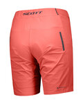 SCOTT Cyklistické kalhoty krátké bez laclu - ENDURANCE LS/FIT W/PAD - červená