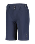 SCOTT Cyklistické kalhoty krátké bez laclu - TRAIL FLOW W/PAD - modrá