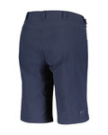 SCOTT Cyklistické kalhoty krátké bez laclu - TRAIL FLOW W/PAD - modrá
