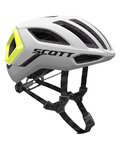 SCOTT Cyklistická přilba - CENTRIC PLUS - bílá/žlutá