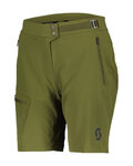 SCOTT Cyklistické kalhoty krátké bez laclu - EXPLORAIR LIGHT W - zelená