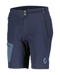 SCOTT Cyklistické kalhoty krátké bez laclu - EXPLORAIR LIGHT W - modrá