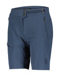 SCOTT Cyklistické kalhoty krátké bez laclu - EXPLORAIR LIGHT W - světle modrá