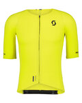 SCOTT Cyklistický dres s krátkým rukávem - ULTIMATE GRAPHENE - žlutá