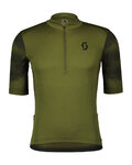 SCOTT Cyklistický dres s krátkým rukávem - GRAVEL 10 - zelená