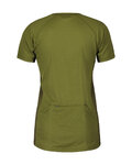 SCOTT Cyklistický dres s krátkým rukávem - TRAIL FLOW W - zelená