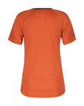 SCOTT Cyklistický dres s krátkým rukávem - TRAIL VERTIC W - oranžová