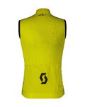 SCOTT Cyklistický dres bez rukávů - PRO - žlutá