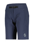 SCOTT Cyklistické kalhoty krátké bez laclu - EXPLORAIR TECH - modrá