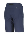 SCOTT Cyklistické kalhoty krátké bez laclu - EXPLORAIR TECH - modrá