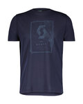 SCOTT Cyklistické triko s krátkým rukávem - DEFINED DRI SS - modrá