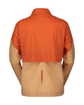 SCOTT Cyklistická větruodolná bunda - ENDURANCE ANORAK WB W - oranžová/béžová