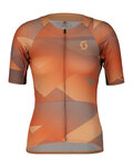 SCOTT Cyklistický dres s krátkým rukávem - RC PREMIUM CLIMBER - oranžová