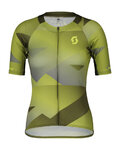 SCOTT Cyklistický dres s krátkým rukávem - RC PREMIUM CLIMBER - zelená