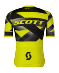 SCOTT Cyklistický dres s krátkým rukávem - PREMIUM CLIMBER - žlutá/černá