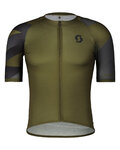 SCOTT Cyklistický dres s krátkým rukávem - PREMIUM CLIMBER - zelená