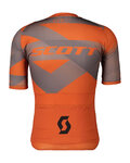 SCOTT Cyklistický dres s krátkým rukávem - PREMIUM CLIMBER - oranžová