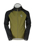 SCOTT Cyklistická větruodolná bunda - WP JR - zelená/černá
