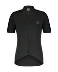 SCOTT Cyklistický dres s krátkým rukávem - GRAVEL MERINO - černá