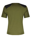 SCOTT Cyklistický dres s krátkým rukávem - DEFINED TECH SS - zelená/černá
