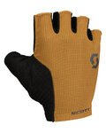SCOTT Cyklistické rukavice krátkoprsté - ESSENTIAL GEL SF - hnědá/černá