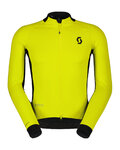 SCOTT Cyklistická větruodolná bunda - RC PRO WARM GTX WS - žlutá/černá