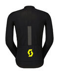 SCOTT Cyklistická větruodolná bunda - RC PRO WARM HYBRID GTX WS - černá/žlutá