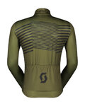 SCOTT Cyklistický dres s dlouhým rukávem zimní - TEAM WARM GRAPHICS - zelená