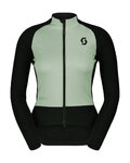 SCOTT Cyklistická větruodolná bunda - RC PRO WARM HYBRID GTX WS W - černá/zelená