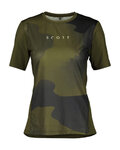 SCOTT Cyklistický dres s krátkým rukávem - TRAIL VERTIC SS W - zelená/černá