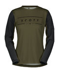 SCOTT Cyklistický dres s dlouhým rukávem letní - TRAIL VERTIC LS W - zelená