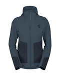 SCOTT Cyklistická větruodolná bunda - EXPLORAIR SOFTSHELL SL W - modrá