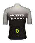 SCOTT Cyklistický dres s krátkým rukávem - SRAM PRO - černá/bílá