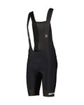 SCOTT Cyklistické kalhoty krátké s laclem - SRAM PRO +++ - černá/bílá