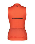SCOTT Cyklistický dres bez rukávů - PRO - oranžová