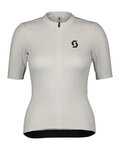 SCOTT Cyklistický dres s krátkým rukávem - CONTESSA - bílá