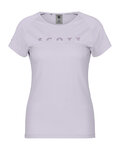 SCOTT Cyklistické triko s krátkým rukávem - DEFINED MERINO SS W - fialová