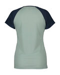 SCOTT Cyklistické triko s krátkým rukávem - DEFINED MERINO SS W - modrá/zelená
