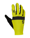 SCOTT Cyklistické rukavice dlouhoprsté - RC PRO LF - žlutá/černá