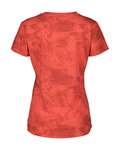 SCOTT Cyklistické triko s krátkým rukávem - DRI TIE DYE W - červená