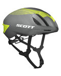 SCOTT Cyklistická přilba - CADENCE PLUS - šedá/zelená