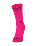 SCOTT Cyklistické ponožky klasické - TRAIL TUNED CREW - růžová