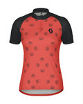 SCOTT Cyklistický dres s krátkým rukávem - ENDURANCE 30 - černá/červená