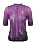 SCOTT Cyklistický dres s krátkým rukávem - ULTD SL W - fialová/černá
