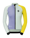 SCOTT Cyklistická větruodolná bunda - RC PRO WARM GTX WS-REMIX W - zelená/žlutá/modrá