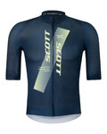 SCOTT Cyklistický dres s krátkým rukávem - RC PRO - modrá/žlutá