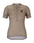 SCOTT Cyklistický dres s krátkým rukávem - ENDURANCE LT W - šedá