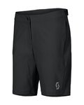 SCOTT Cyklistické kalhoty krátké bez laclu - VERTIC LT W/PAD W - černá